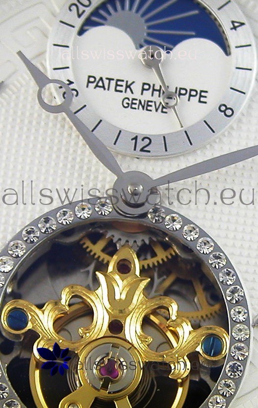 IMG_9081 Patek Philippe MoonPhase Tourbillon White Dial Replica 5