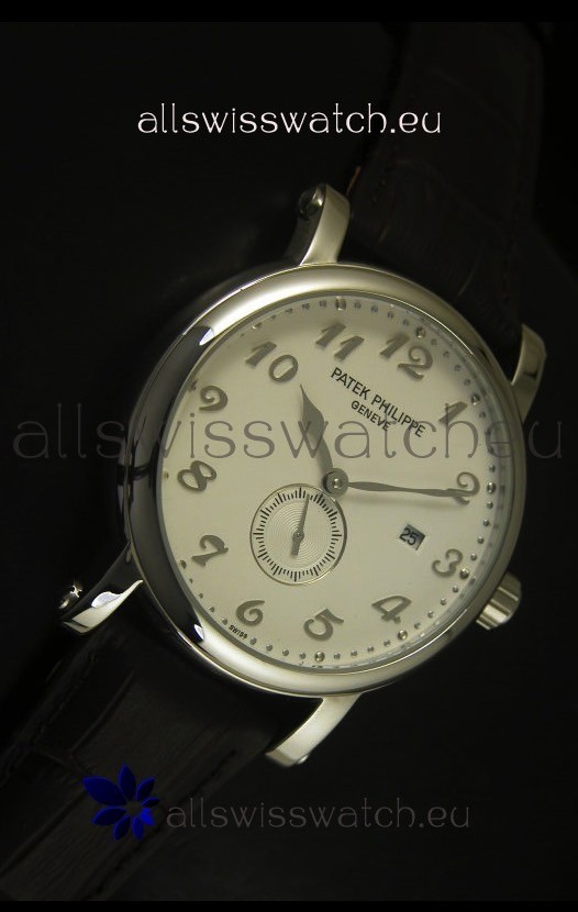 IMG_9081 Patek Philippe Calatrava Stainless Steel Movement Replica 5