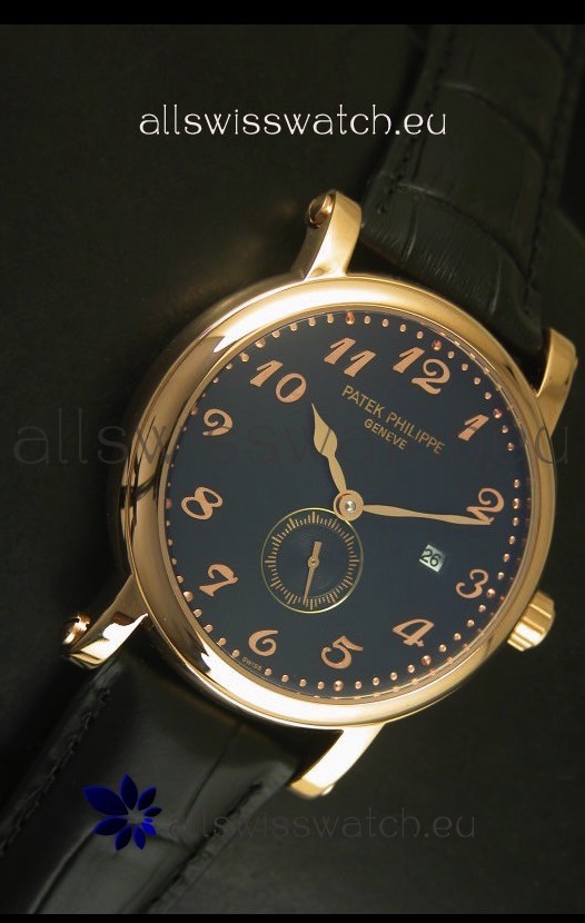 IMG_9081 Patek Philippe Calatrava Rose Gold Movement Replica 5