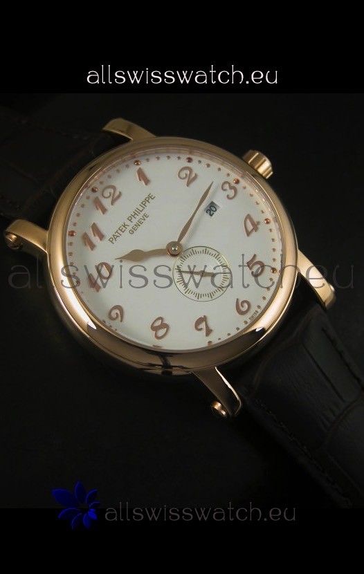 IMG_9081 Patek Philippe Calatrava Rose Gold Movement Replica 5