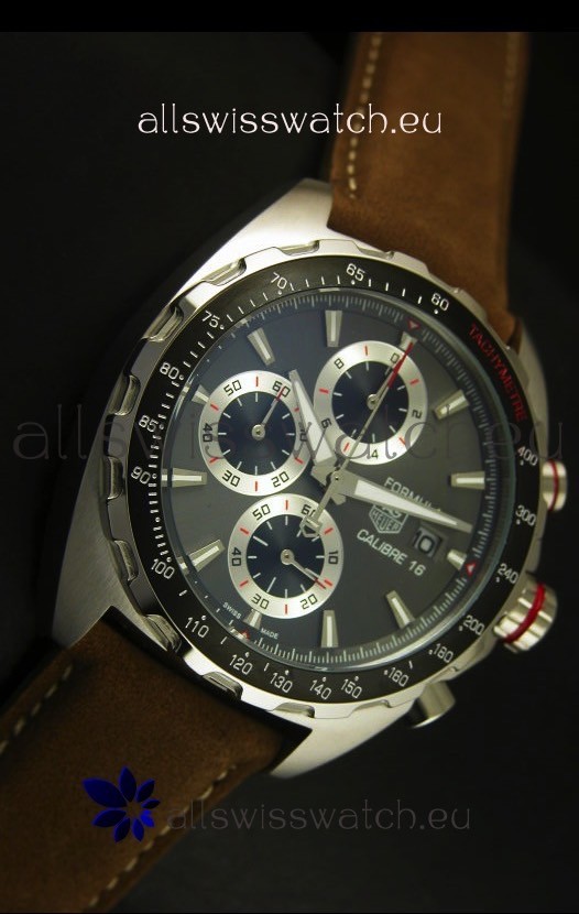 Tag Heuer Calibre 16 Stainless Steel in Grey Dial Replica 5