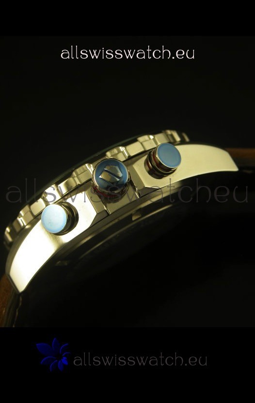 IMG_9081 Tag Heuer Calibre 16 Stainless Steel in Black Dial Replica 5