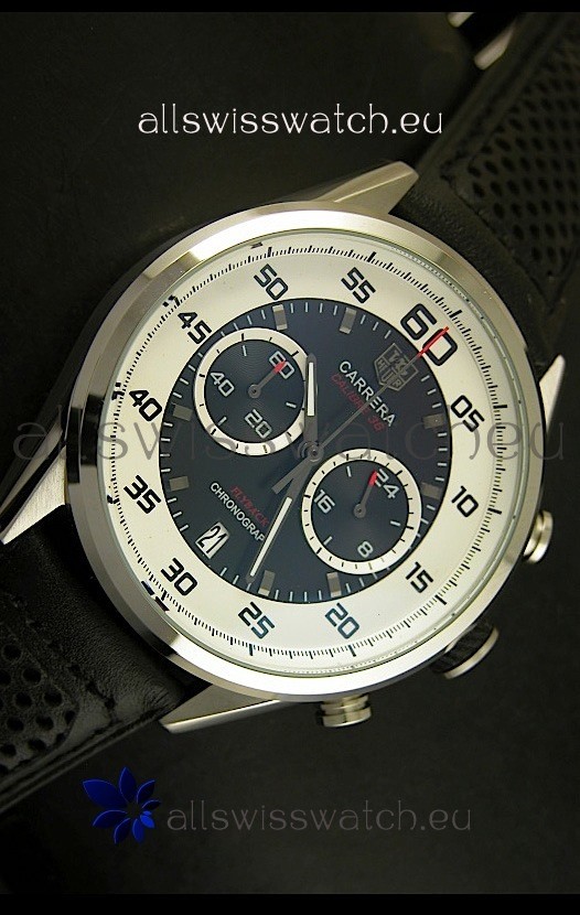IMG_9081 Tag Heuer Carrera Calibre 36 Flyback Black Dial - Quartz Movement Replica 5