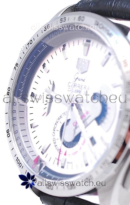 Tag Heuer Grand Carrera Calibre 36 Automatic in White Dial Replica 5