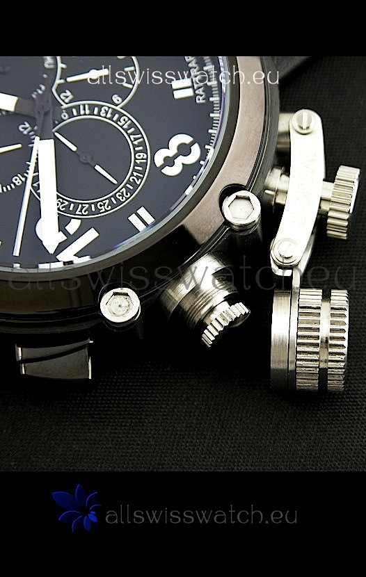 IMG_9081 U-Boat Flightdeck Rattrapante Automatic in Black Dial Replica 5