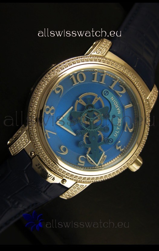 Ulysse Nardin Dual Escapement in Blue Dial Replica 5