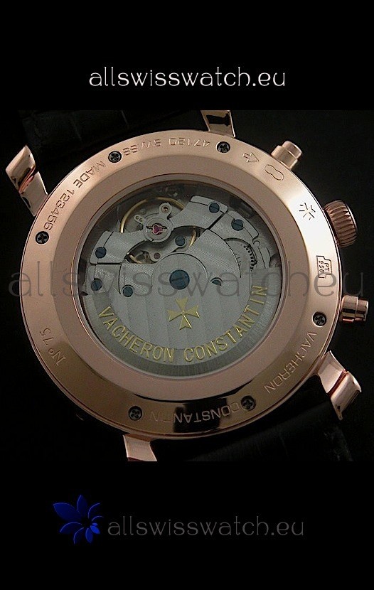 IMG_9081 Vacheron Constantin Perpetual Calendar in Black Dial Replica 5