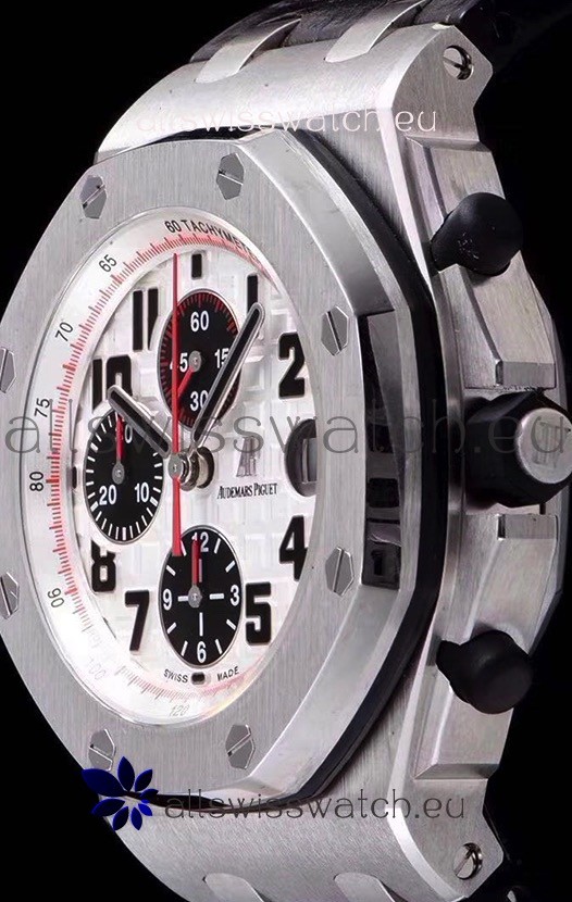 IMG_9081 Audemars Piguet Royal Oak Offshore Chronograph Panda - 1:1 Mirror Ultimate Edition - Updated Version with 3126 Movement Replica 6