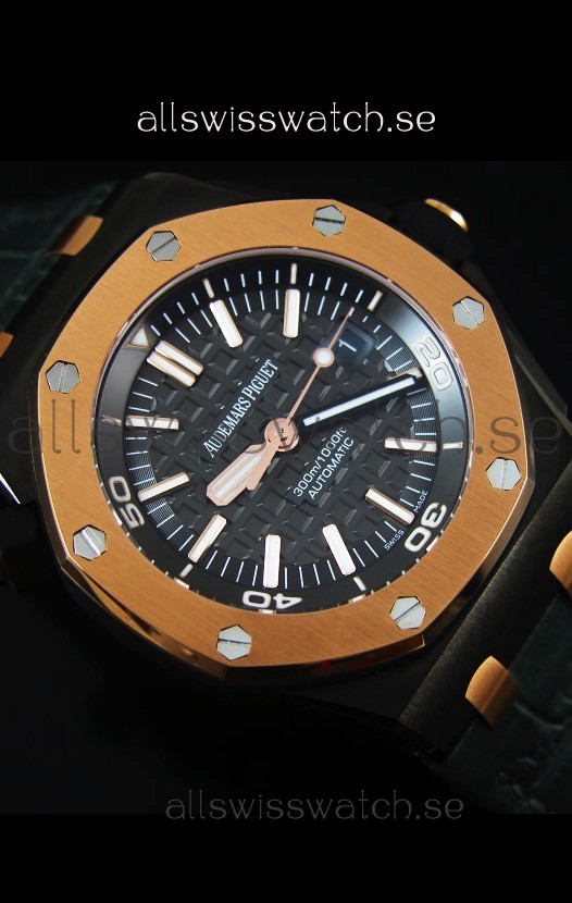 IMG_9081 Audemars Piguet Royal Oak Diver Ember Limited Edition 1:1 Mirror 3120 Movement Replica 6