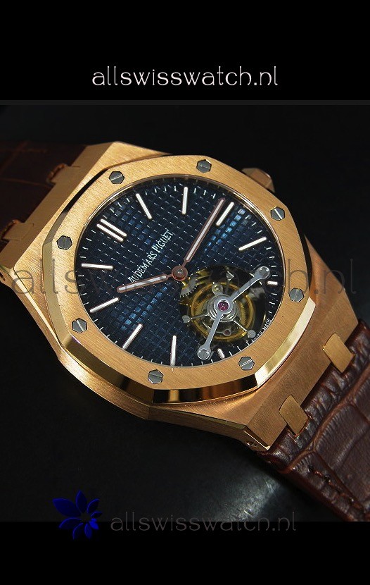 IMG_9081 Audemars Piguet Royal Oak Tourbillon in Pink Gold Case Replica 6