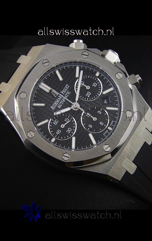 IMG_9081 Audemars Piguet Royal Oak Chronograph in Stainless Steel Case Black Dial Replica 6
