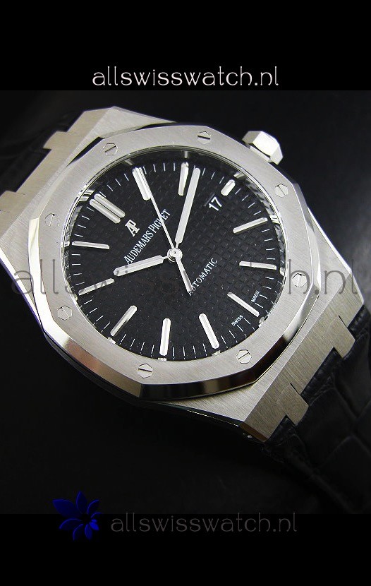 IMG_9081 Audemars Piguet Royal Oak 41MM in Leather Strap - Ultimate 1:1 3120 Movement Replica 6