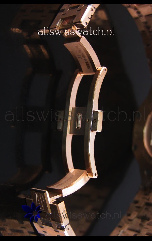 IMG_9081 Audemars Piguet Royal Oak Rose Gold in Black Ceramic Dial - 1:1 Mirror Replica 6