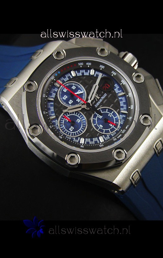IMG_9081 Audemars Piguet Royal Oak Offshore Michael Schumacher Titanium in Blue - Ultimate 1:1 3126 Movement Replica 6