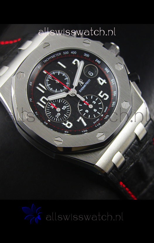 IMG_9081 Audemars Piguet Royal Oak Offshore Black Themes Ultimate 1:1 3126 Movement Replica 6