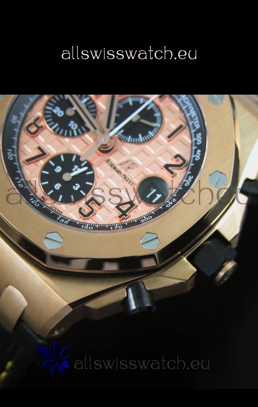 Audemars Piguet Royal Oak Offshore THEMES Pink Gold Casing  Replica 6