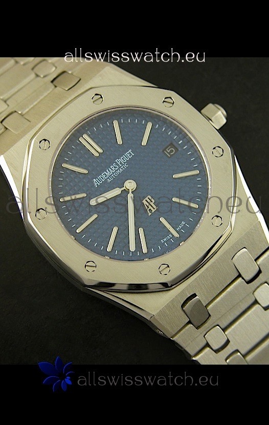 IMG_9081 Audemars Piguet Royal Oak Ultra Thinin Blue Dial Replica 6