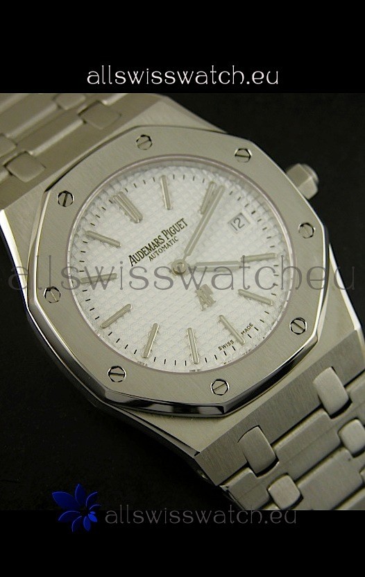 IMG_9081 Audemars Piguet Royal Oak Ultra Thinin White Dial Replica 6
