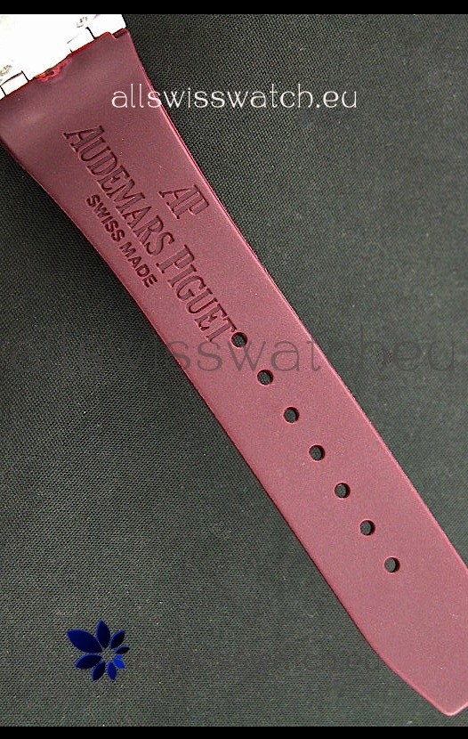 Audemars Piguet Royal Oak Ladies Alinghi Limited Edition in Maroon Replica 6