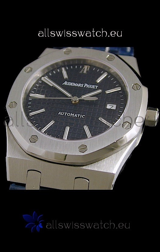 IMG_9081 Audemars Piguet Royal Oak in Navy Blue Dial Replica 6