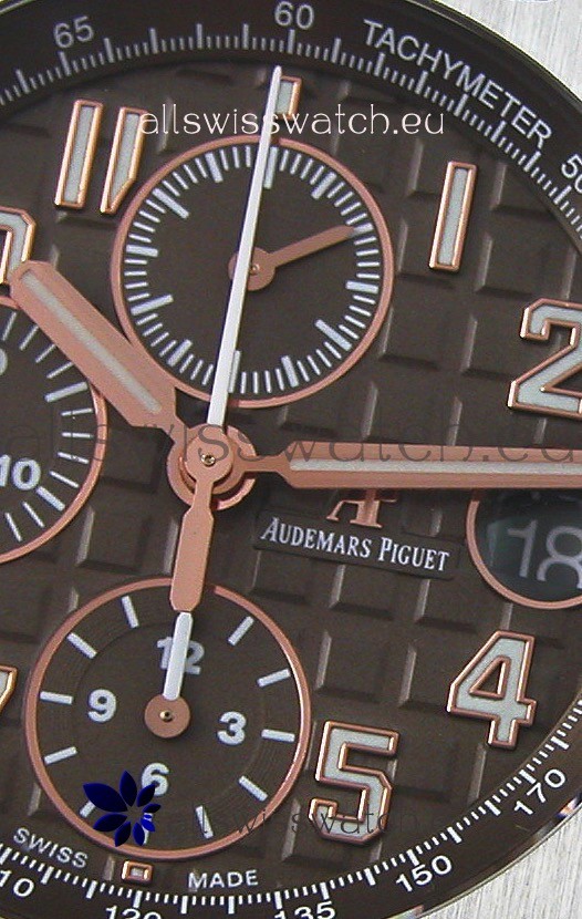 IMG_9081 Audemars Piguet Royal Oak Offshore Brown Dial Chronograph 1:1 Mirror Replica 6