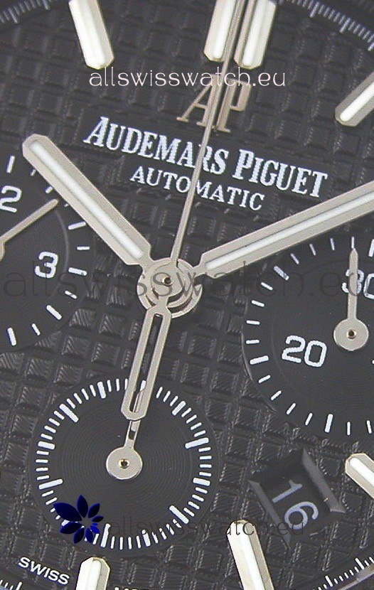 IMG_9081 Audemars Piguet Royal Oak Chronograph Black Dial Replica 6