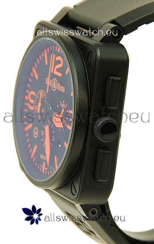 IMG_9081 Bell and Ross BR01-94 Edition Automatic in Orange Markers Replica 6