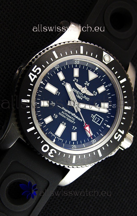 IMG_9081 Breitling SuperOcean 44 Special Steelwith Rubber Strap Replica 6