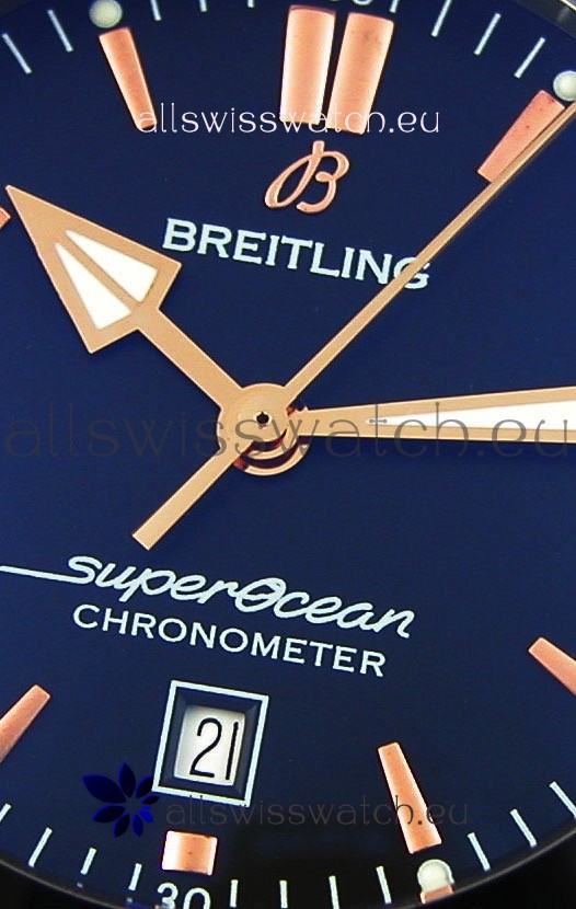 IMG_9081 Breitling SuperOcean Heritage II B20 44MM Black Dial Two Tone Bezel 1:1 Mirror Replica 6