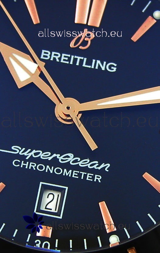 IMG_9081 Breitling SuperOcean Heritage II B20 44MM Black Dial Two Tone Bezel 1:1 Mirror Replica 6