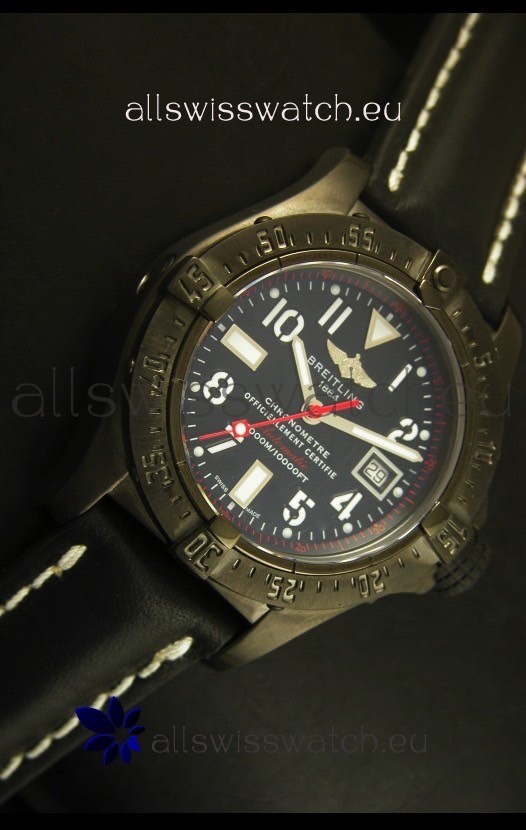 IMG_9081 Breitling Seawolf PVD Coated in Black Strap Replica 6