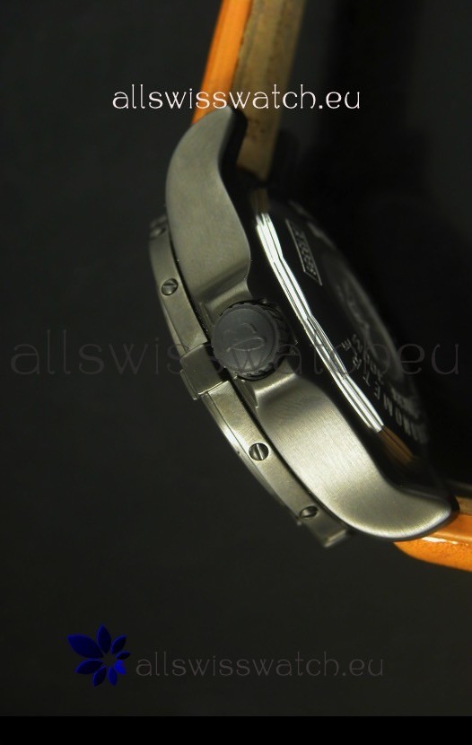 IMG_9081 Breitling Seawolf PVD Coated in Brown Strap Replica 6