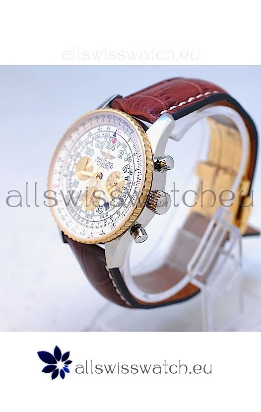 IMG_9081 Breitling Navitimer CosmonauteGold Plated Bezel Replica 6