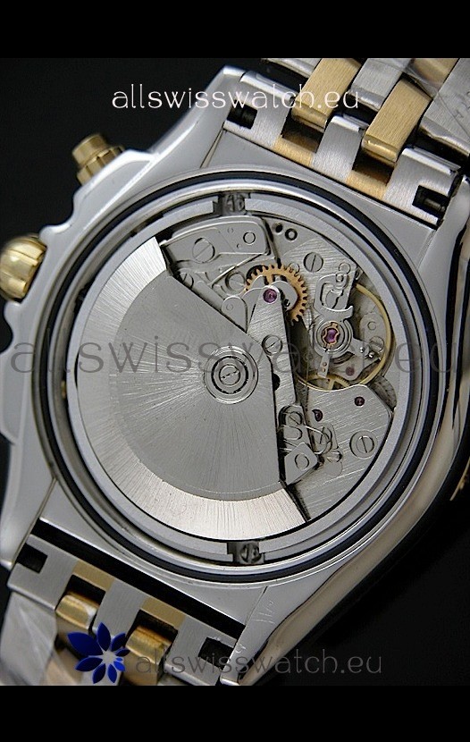 IMG_9081 Breitling Chronomat B01 Two Tone in Black Dial Replica 6
