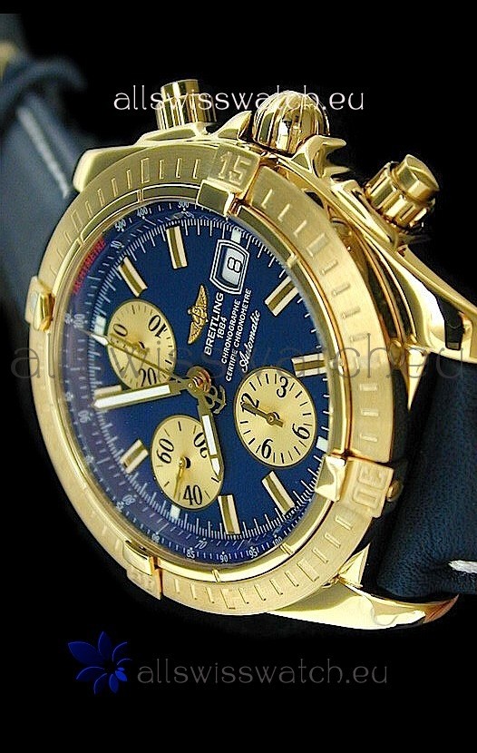 IMG_9081 Breitling Evolutionin Gold Case Blue Dial Replica 6
