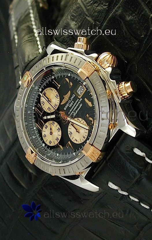 IMG_9081 Breitling Windriderin Black Dial Steel Case Replica 6