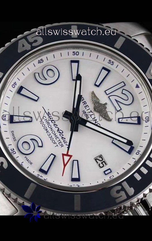 IMG_9081 Breitling Superocean Automatic 44 Steel - White Dial 1:1 Mirror Replica 6