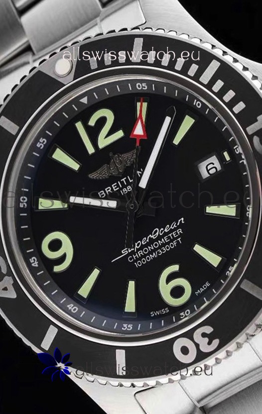IMG_9081 Breitling Superocean Automatic 44 Steel - Black Dial 1:1 Mirror Replica 6