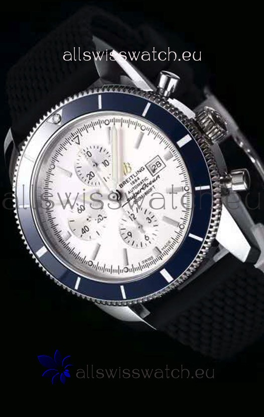 IMG_9081 Breitling SuperOcean Heritage II 44MM White Dial Replica 6
