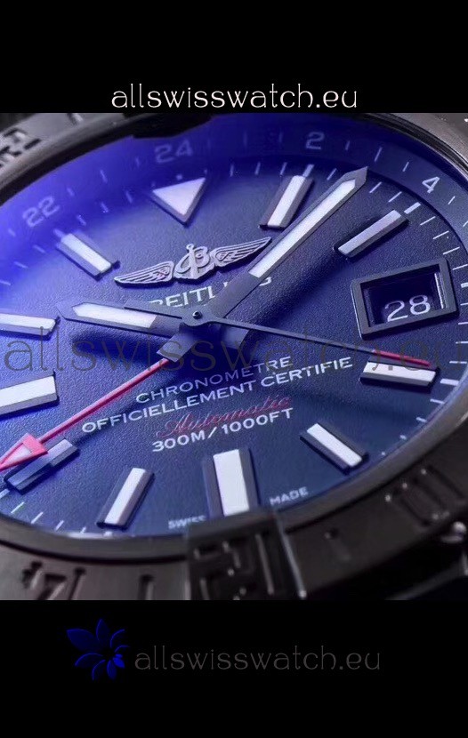 IMG_9081 Breitling Avenger II BlackSteel GMT1:1 Ultimate Replica 6