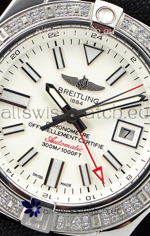 IMG_9081 Breitling Avenger II Steel GMT 1:1 Ultimate Edition - White Dial Replica 6