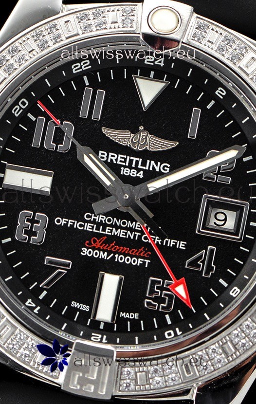 IMG_9081 Breitling Avenger Steel GMT 1:1 Ultimate Edition - Black Dial Replica 6