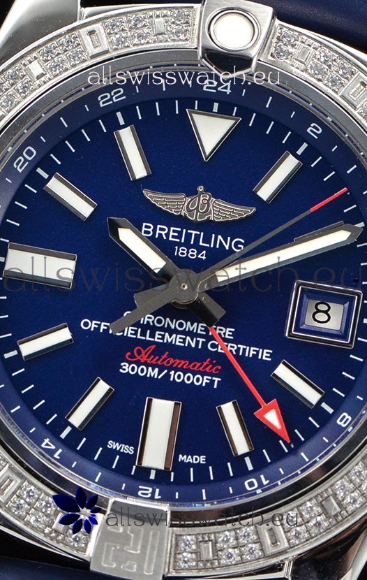 IMG_9081 Breitling Avenger II Steel GMT 1:1 Ultimate Edition - Blue Dial Replica 6