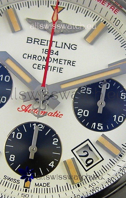 IMG_9081 Breitling Chronomat Airborne White Dial 1:1 Mirror Replica 6