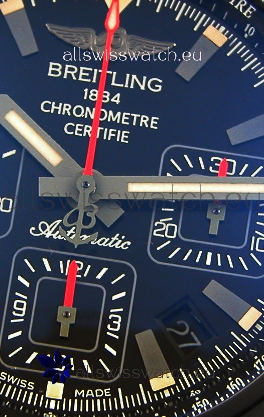 IMG_9081 Breitling Chronomat 44 Blacksteel DLC Coating 1:1 Mirror Replica 6