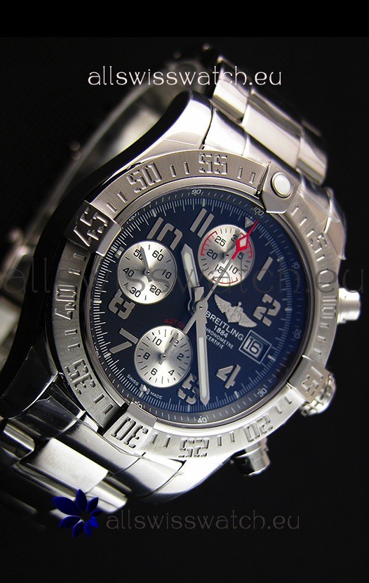 IMG_9081 Breitling Skyland Avenger ChronographDark Grey Dial 1:1 Mirror Replica 6