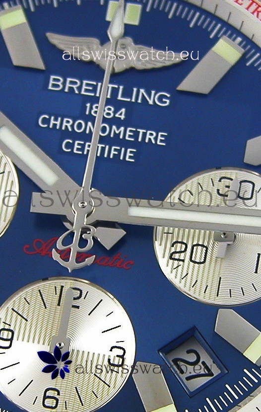 IMG_9081 Breitling Chronomat B01 Blue Dial1:1 Mirror Edition Replica 6