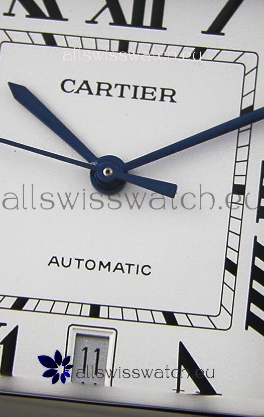 IMG_9081 Cartier Santos De Cartier 1:1 Mirror - 40MM Stainless Steel Replica 6