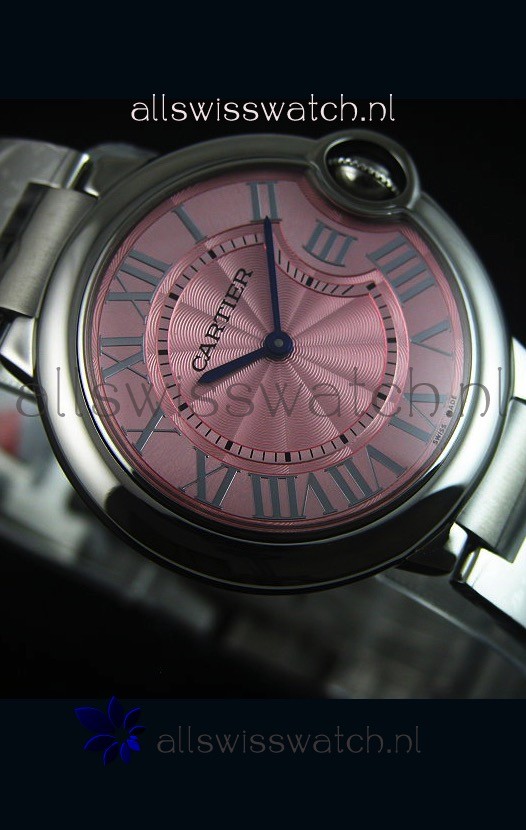 IMG_9081 Ballon De Bleu Pink Dial 36MM with Quartz Movement Replica 6