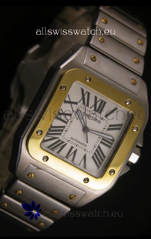 IMG_9081 Cartier Santos 100 38.5MM - 1:1 Mirror Ultimate Replica 6